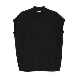 ALYSI Women's Mock Neck Sleeveless Knit Top Women GREY T-Shirts & Tops